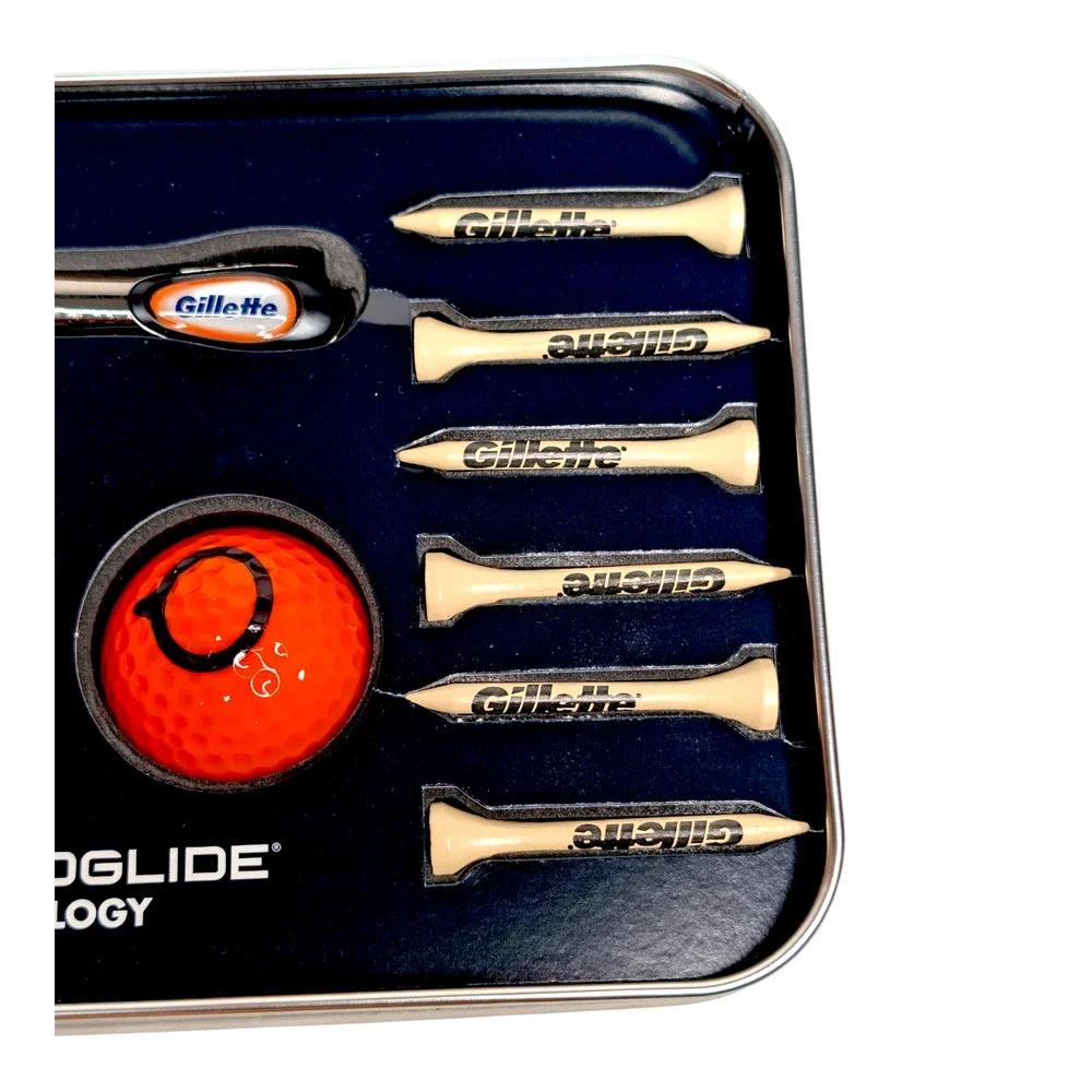 Gillette Fusion ProGlide Men's Shaving Razor Golf Balls and Tees Special Set New